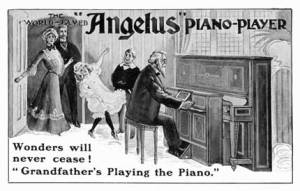 A lot of earlier pianists learned from piano rolls.